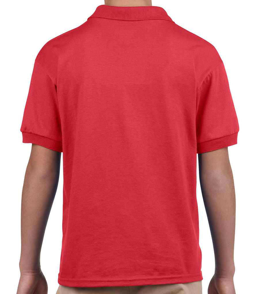 Gildan Kids DryBlend Jersey Polo Shirt in by Gildan — Custom branded clothing by Print Press, featuring premium embroidery produced in our specialist print lab in the UK.