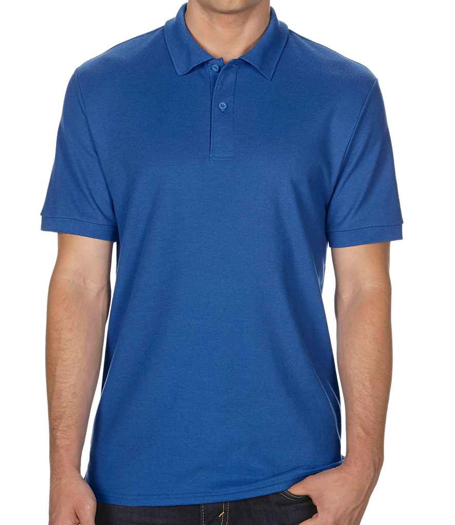 Gildan DryBlend Double Pique Polo Shirt in Royal Blue by Gildan — Custom branded clothing by Print Press, featuring premium embroidery produced in our specialist print lab in the UK.