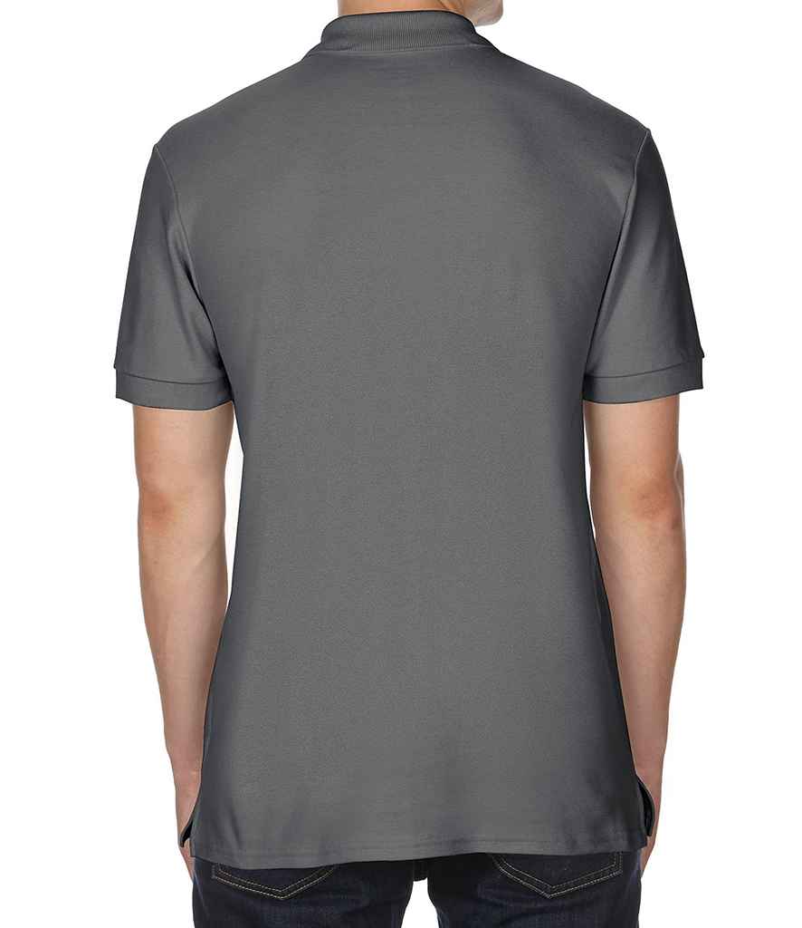 Gildan Premium Cotton Double Pique Polo Shirt in by Gildan — Custom branded clothing by Print Press, featuring premium embroidery produced in our specialist print lab in the UK.