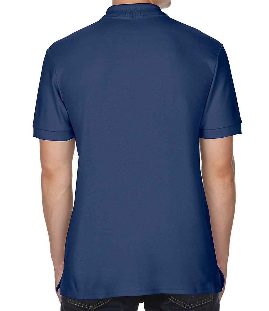 Gildan Premium Cotton Double Pique Polo Shirt in by Gildan — Custom branded clothing by Print Press, featuring premium embroidery produced in our specialist print lab in the UK.