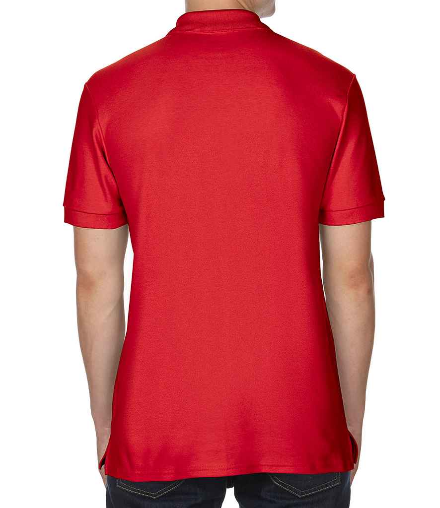 Gildan Premium Cotton Double Pique Polo Shirt in by Gildan — Custom branded clothing by Print Press, featuring premium embroidery produced in our specialist print lab in the UK.
