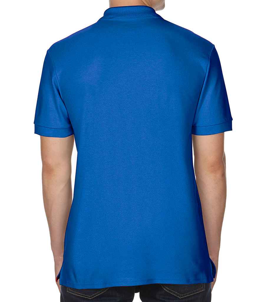 Gildan Premium Cotton Double Pique Polo Shirt in by Gildan — Custom branded clothing by Print Press, featuring premium embroidery produced in our specialist print lab in the UK.