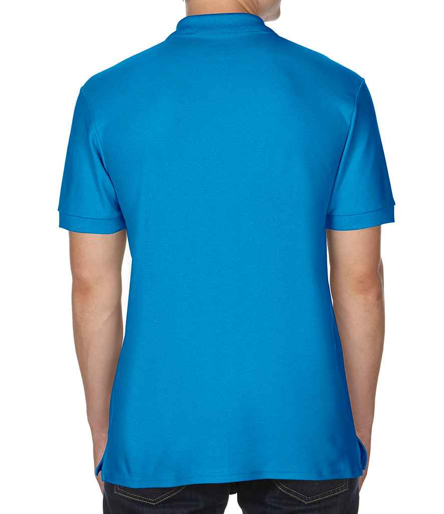 Gildan Premium Cotton Double Pique Polo Shirt in by Gildan — Custom branded clothing by Print Press, featuring premium embroidery produced in our specialist print lab in the UK.