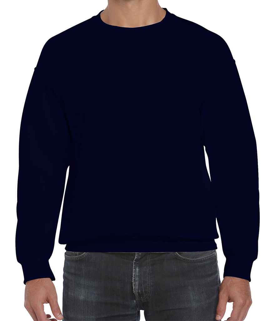 Gildan DryBlend Sweatshirt in Navy by Gildan — Custom branded clothing by Print Press, featuring premium embroidery produced in our specialist print lab in the UK.