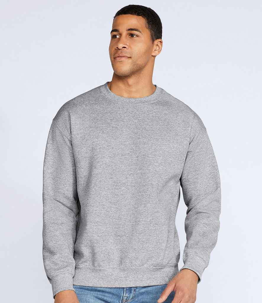 Gildan DryBlend Sweatshirt in Sport Grey by Gildan — Custom branded clothing by Print Press, featuring premium embroidery produced in our specialist print lab in the UK.