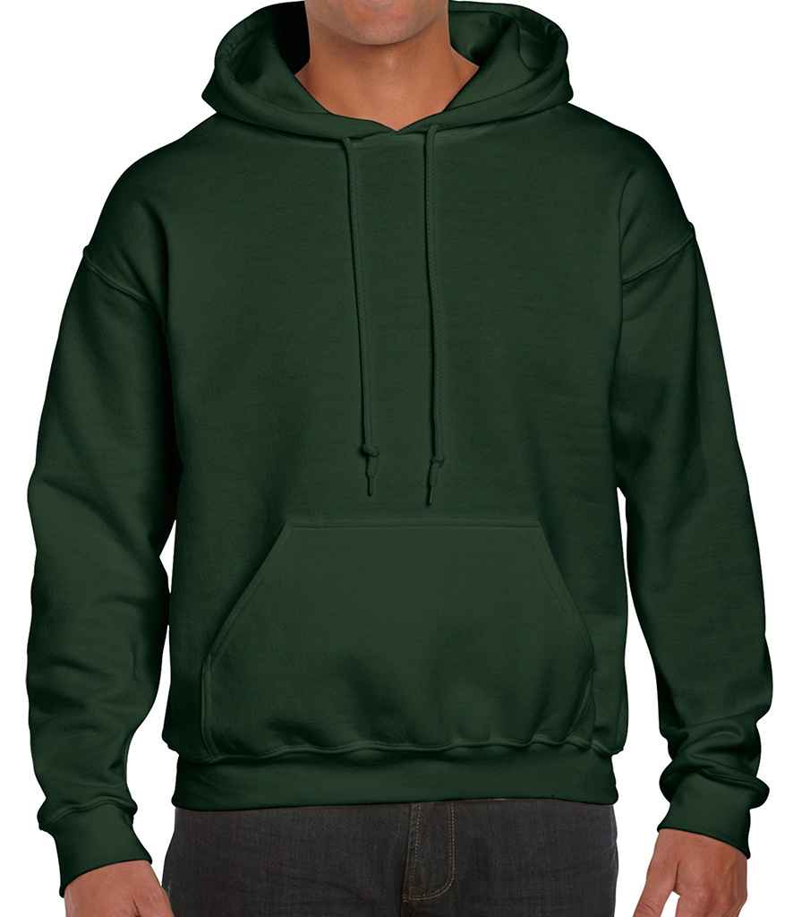 Gildan DryBlend Hooded Sweatshirt in Forest Green by Gildan — Custom branded clothing by Print Press, featuring premium embroidery produced in our specialist print lab in the UK.