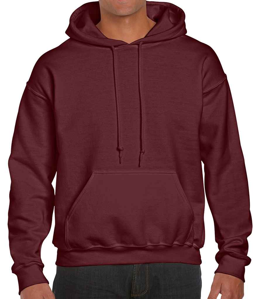 Gildan DryBlend Hooded Sweatshirt in Maroon by Gildan — Custom branded clothing by Print Press, featuring premium embroidery produced in our specialist print lab in the UK.