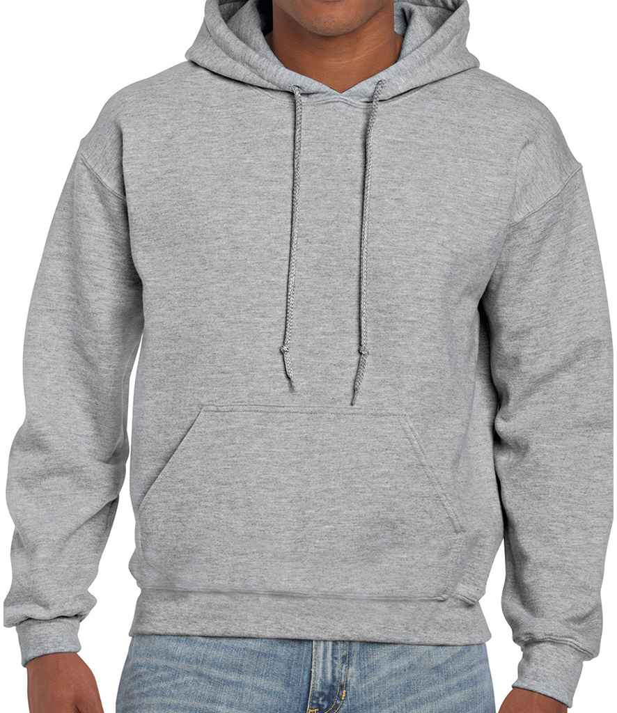 Gildan DryBlend Hooded Sweatshirt in Sport Grey by Gildan — Custom branded clothing by Print Press, featuring premium embroidery produced in our specialist print lab in the UK.