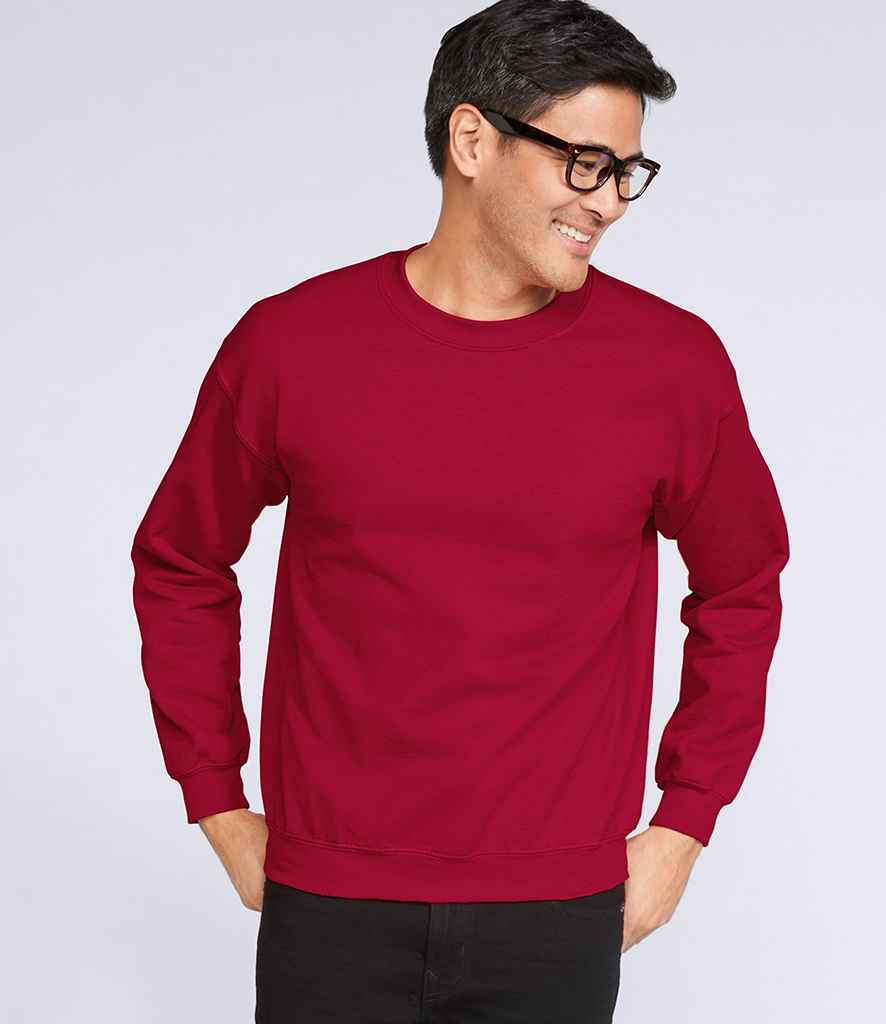 Gildan Heavy Blend Sweatshirt - (2nd Colours) in Antique Cherry Red by Gildan — Custom branded clothing by Print Press, featuring premium embroidery produced in our specialist print lab in the UK.