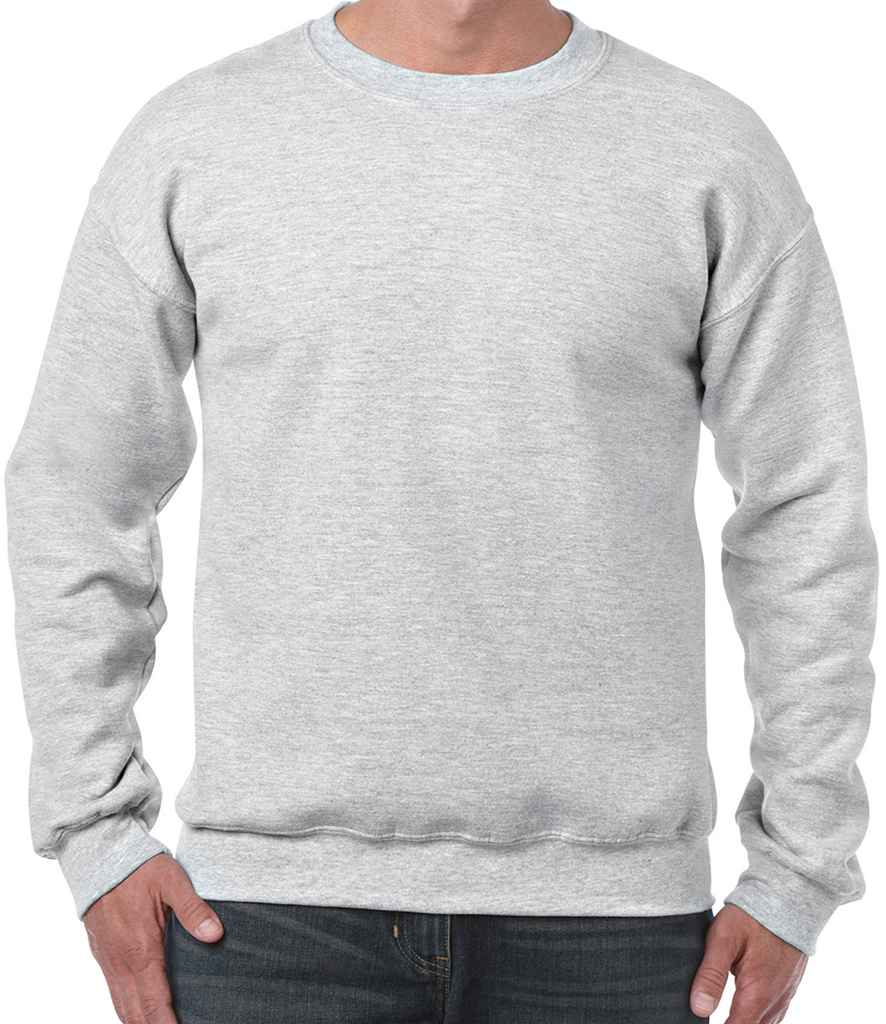 Gildan Heavy Blend Sweatshirt - (2nd Colours) in Ash by Gildan — Custom branded clothing by Print Press, featuring premium embroidery produced in our specialist print lab in the UK.