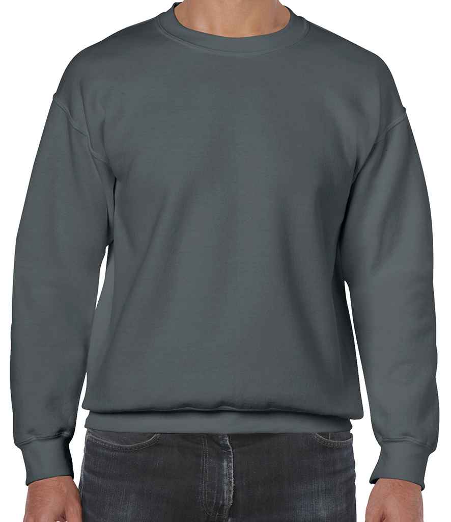 Gildan Heavy Blend Sweatshirt - (2nd Colours) in Charcoal by Gildan — Custom branded clothing by Print Press, featuring premium embroidery produced in our specialist print lab in the UK.