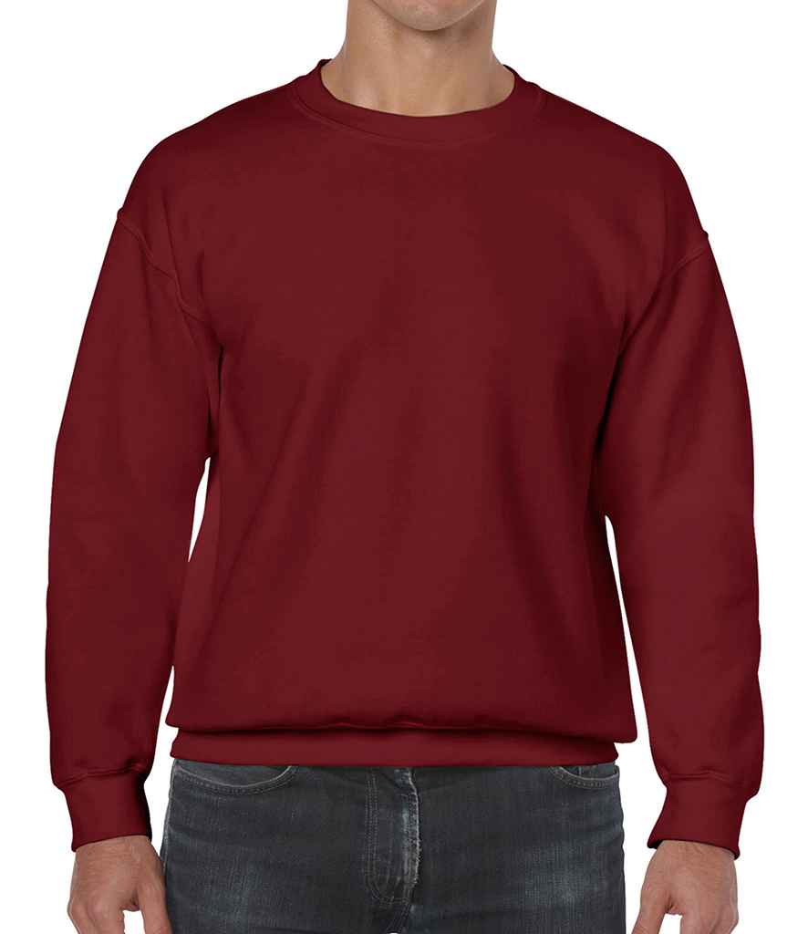 Gildan Heavy Blend Sweatshirt - (2nd Colours) in Garnet by Gildan — Custom branded clothing by Print Press, featuring premium embroidery produced in our specialist print lab in the UK.