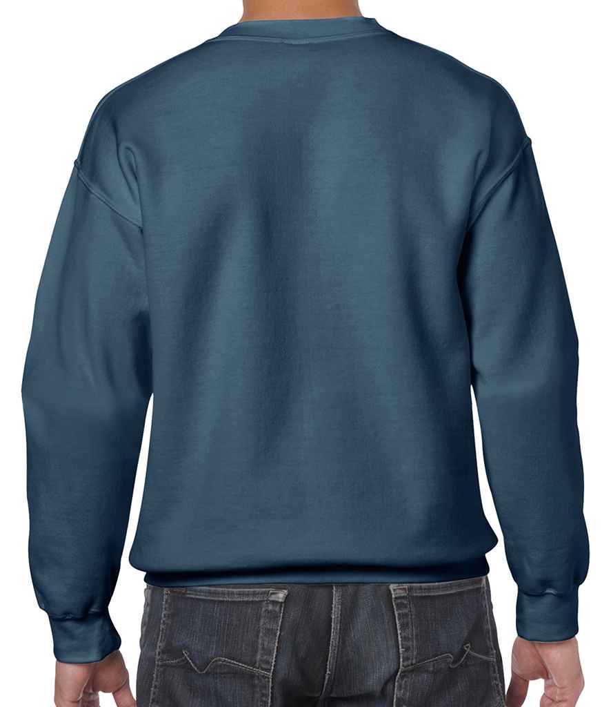 Gildan Heavy Blend Sweatshirt in by Gildan — Custom branded clothing by Print Press, featuring premium embroidery produced in our specialist print lab in the UK.
