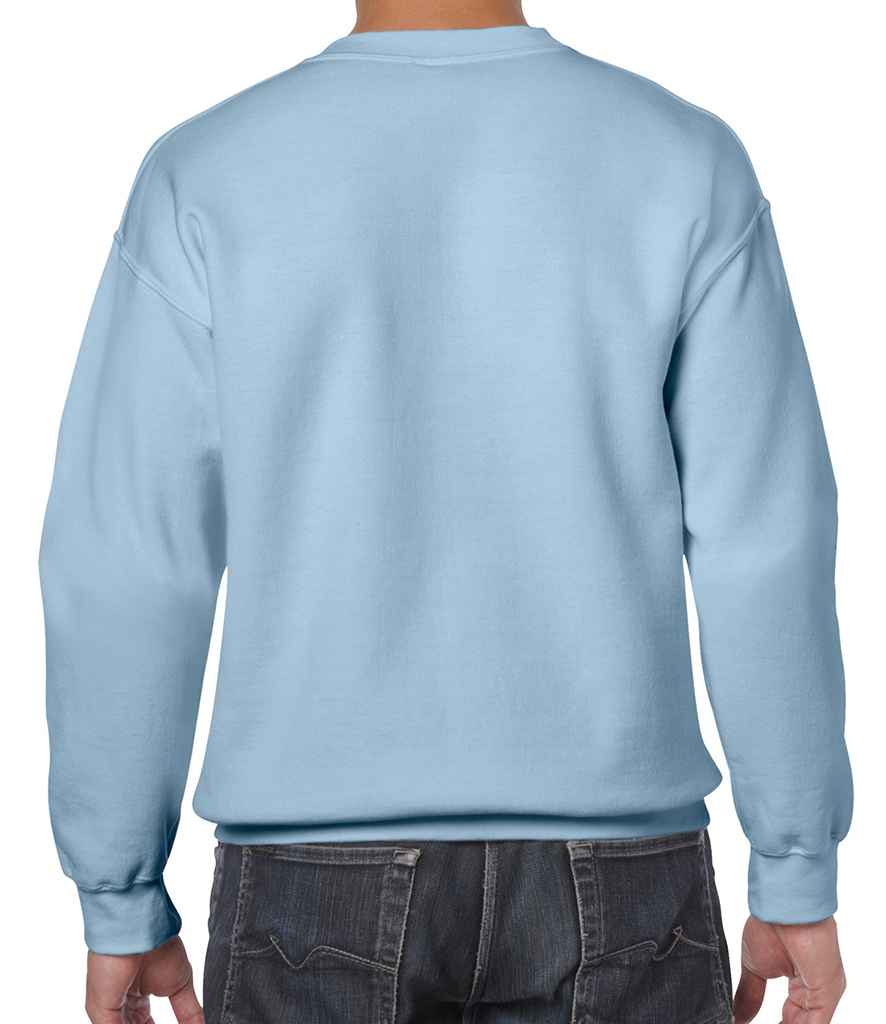 Gildan Heavy Blend Sweatshirt in by Gildan — Custom branded clothing by Print Press, featuring premium embroidery produced in our specialist print lab in the UK.