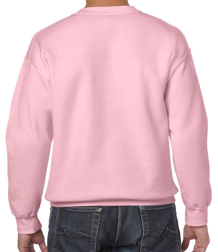 Gildan Heavy Blend Sweatshirt in by Gildan — Custom branded clothing by Print Press, featuring premium embroidery produced in our specialist print lab in the UK.