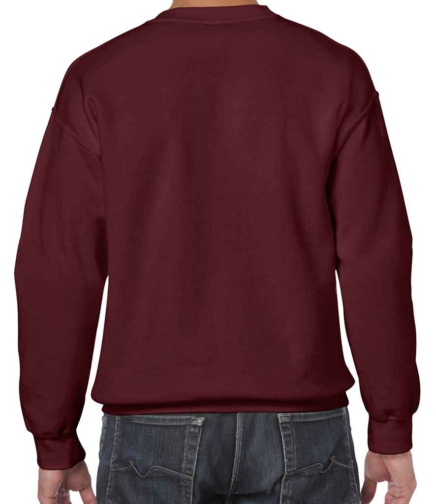 Gildan Heavy Blend Sweatshirt in by Gildan — Custom branded clothing by Print Press, featuring premium embroidery produced in our specialist print lab in the UK.