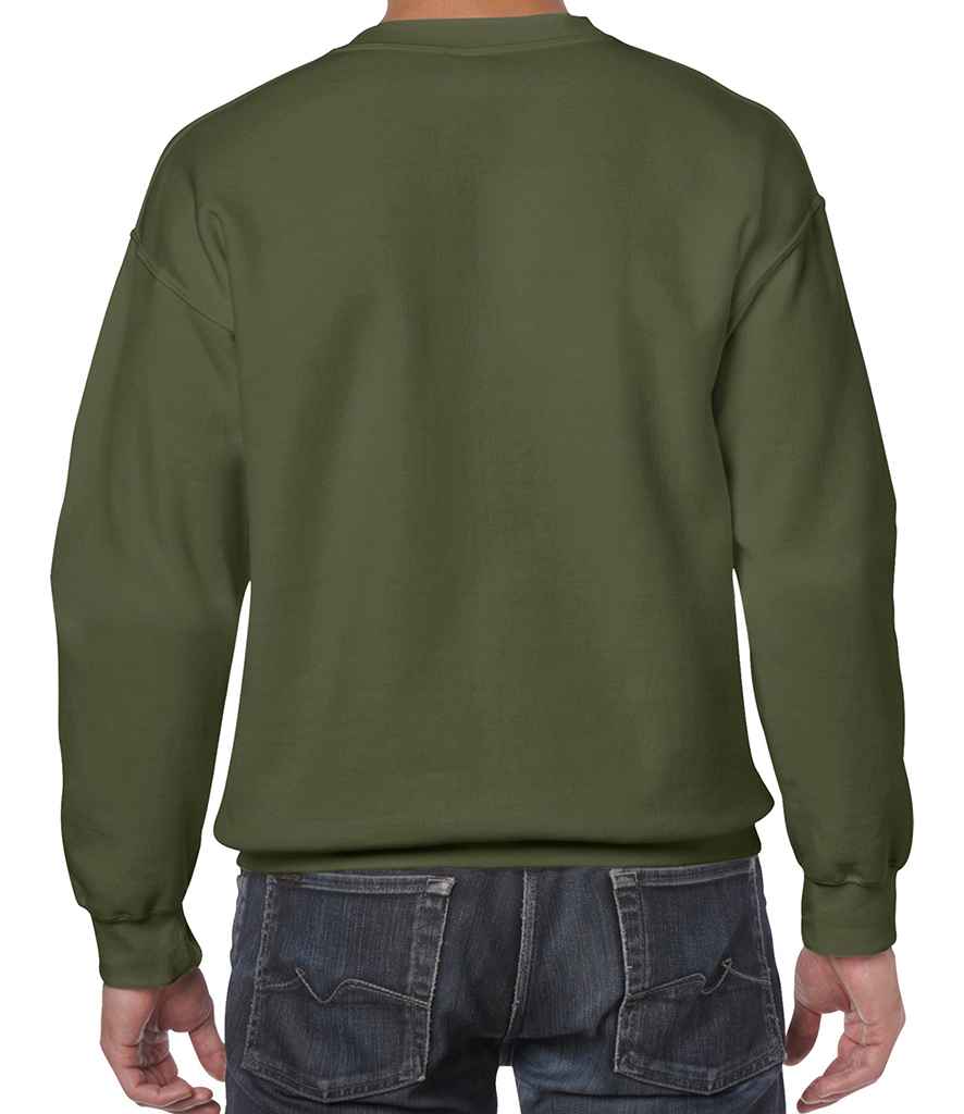 Gildan Heavy Blend Sweatshirt in by Gildan — Custom branded clothing by Print Press, featuring premium embroidery produced in our specialist print lab in the UK.