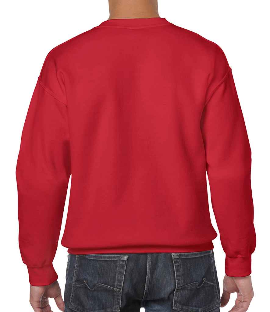 Gildan Heavy Blend Sweatshirt in by Gildan — Custom branded clothing by Print Press, featuring premium embroidery produced in our specialist print lab in the UK.