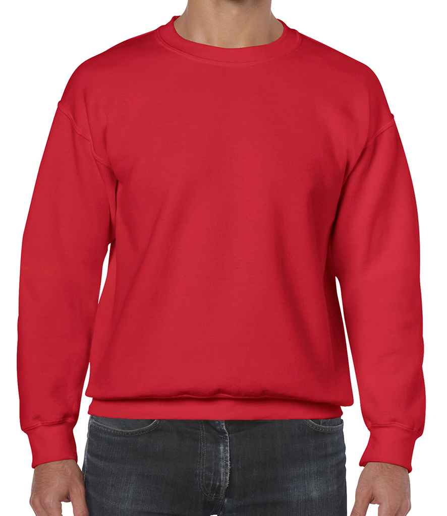 Gildan Heavy Blend Sweatshirt in by Gildan — Custom branded clothing by Print Press, featuring premium embroidery produced in our specialist print lab in the UK.