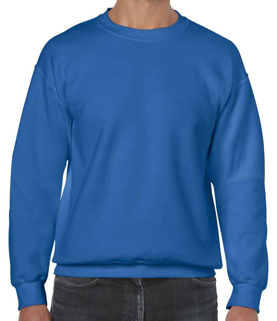 Gildan Heavy Blend Sweatshirt in Royal Blue by Gildan — Custom branded clothing by Print Press, featuring premium embroidery produced in our specialist print lab in the UK.