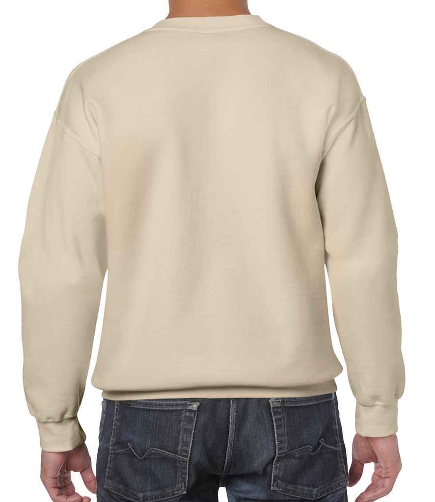 Gildan Heavy Blend Sweatshirt in by Gildan — Custom branded clothing by Print Press, featuring premium embroidery produced in our specialist print lab in the UK.