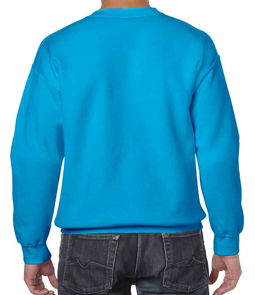 Gildan Heavy Blend Sweatshirt in by Gildan — Custom branded clothing by Print Press, featuring premium embroidery produced in our specialist print lab in the UK.