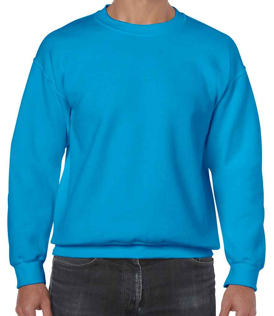 Gildan Heavy Blend Sweatshirt in Sapphire Blue by Gildan — Custom branded clothing by Print Press, featuring premium embroidery produced in our specialist print lab in the UK.