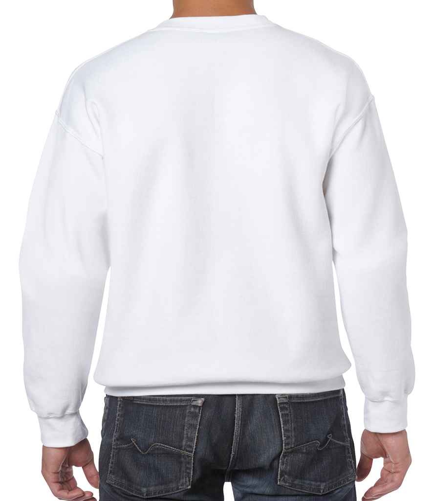Gildan Heavy Blend Sweatshirt in by Gildan — Custom branded clothing by Print Press, featuring premium embroidery produced in our specialist print lab in the UK.