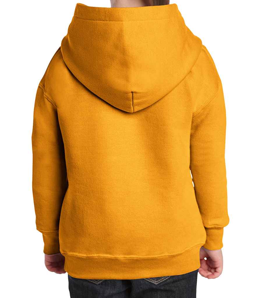 Gildan Kids Heavy Blend Hooded Sweatshirt in by Gildan — Custom branded clothing by Print Press, featuring premium embroidery produced in our specialist print lab in the UK.
