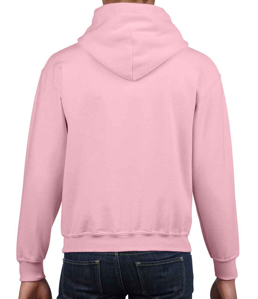 Gildan Kids Heavy Blend Hooded Sweatshirt in by Gildan — Custom branded clothing by Print Press, featuring premium embroidery produced in our specialist print lab in the UK.