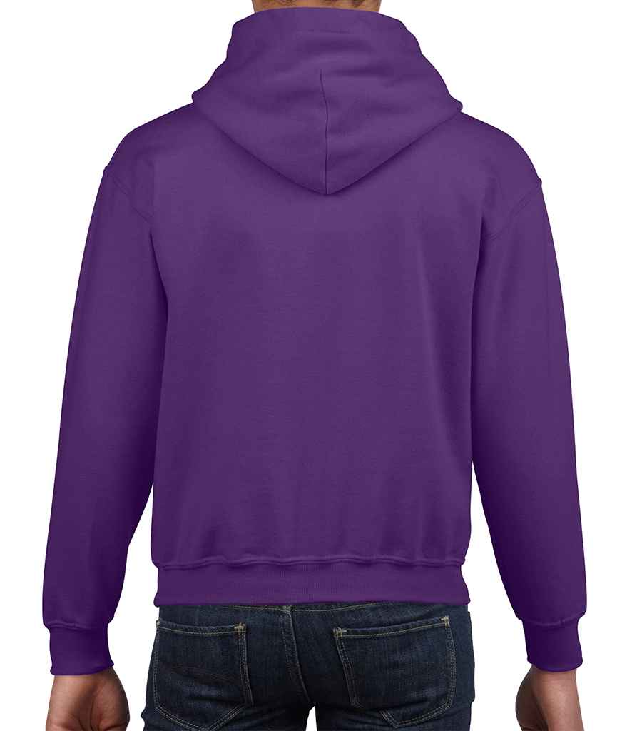Gildan Kids Heavy Blend Hooded Sweatshirt in by Gildan — Custom branded clothing by Print Press, featuring premium embroidery produced in our specialist print lab in the UK.