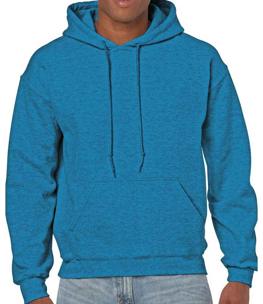 Gildan Heavy Blend Hooded Sweatshirt - (2nd Colours) in Antique Sapphire by Gildan — Custom branded clothing by Print Press, featuring premium embroidery produced in our specialist print lab in the UK.