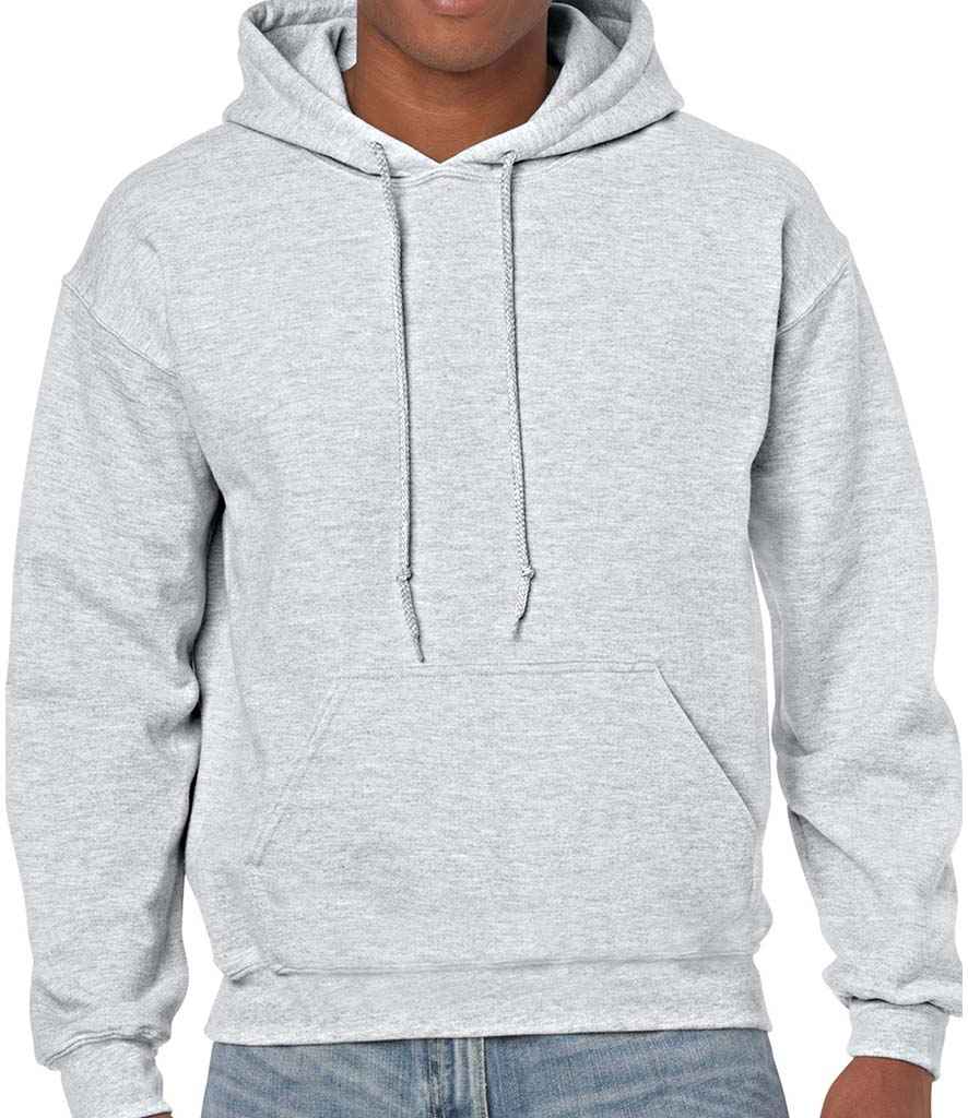 Gildan Heavy Blend Hooded Sweatshirt - (2nd Colours) in Ash by Gildan — Custom branded clothing by Print Press, featuring premium embroidery produced in our specialist print lab in the UK.