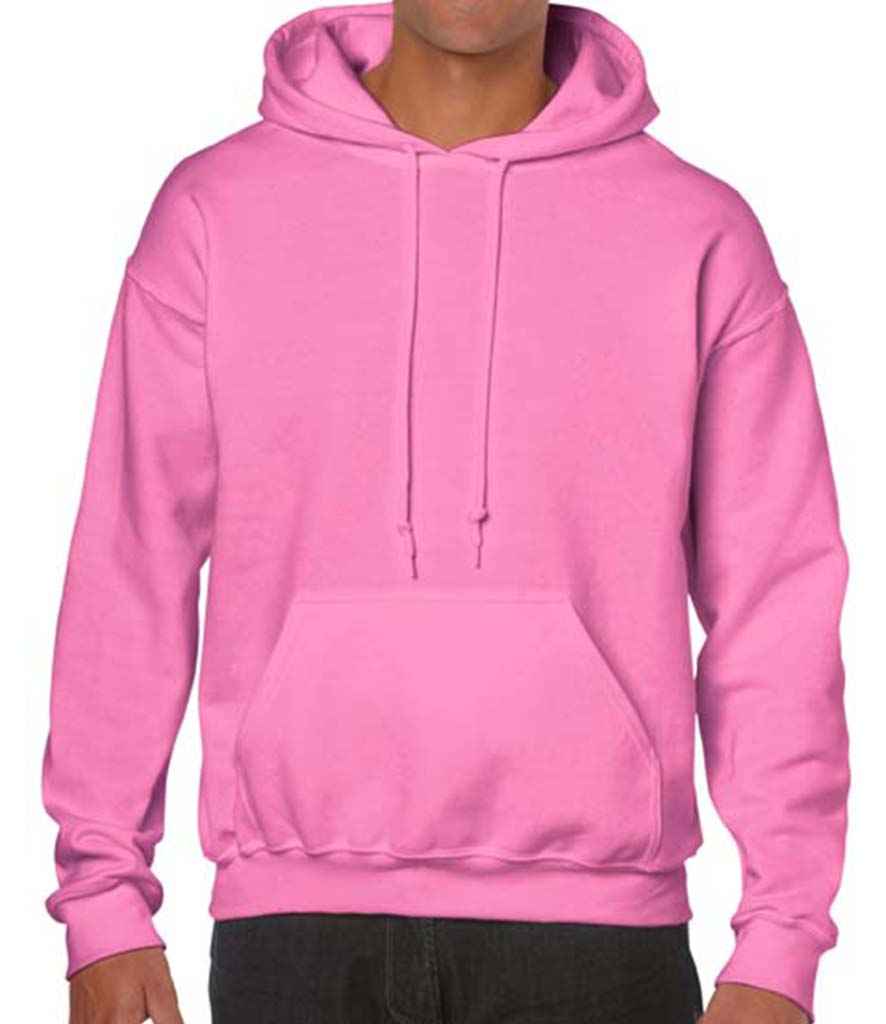 Gildan Heavy Blend Hooded Sweatshirt - (2nd Colours) in Azalea by Gildan — Custom branded clothing by Print Press, featuring premium embroidery produced in our specialist print lab in the UK.
