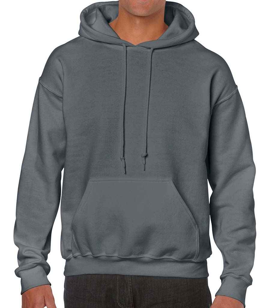 Gildan Heavy Blend Hooded Sweatshirt - (2nd Colours) in by Gildan — Custom branded clothing by Print Press, featuring premium embroidery produced in our specialist print lab in the UK.