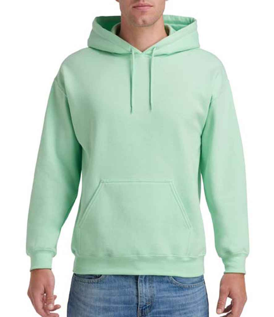 Gildan Heavy Blend Hooded Sweatshirt in Mint by Gildan — Custom branded clothing by Print Press, featuring premium embroidery produced in our specialist print lab in the UK.