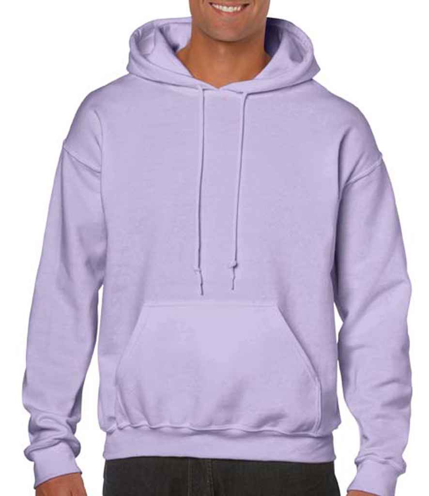 Gildan Heavy Blend Hooded Sweatshirt in Orchid by Gildan — Custom branded clothing by Print Press, featuring premium embroidery produced in our specialist print lab in the UK.