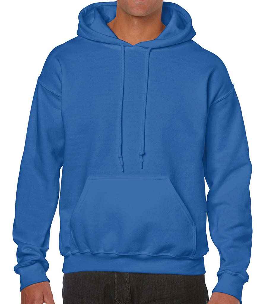 Gildan Heavy Blend Hooded Sweatshirt in Royal Blue by Gildan — Custom branded clothing by Print Press, featuring premium embroidery produced in our specialist print lab in the UK.