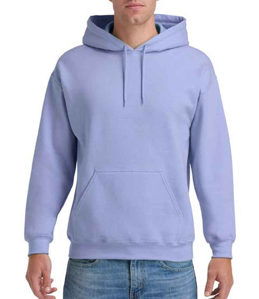 Gildan Heavy Blend Hooded Sweatshirt in Violet by Gildan — Custom branded clothing by Print Press, featuring premium embroidery produced in our specialist print lab in the UK.