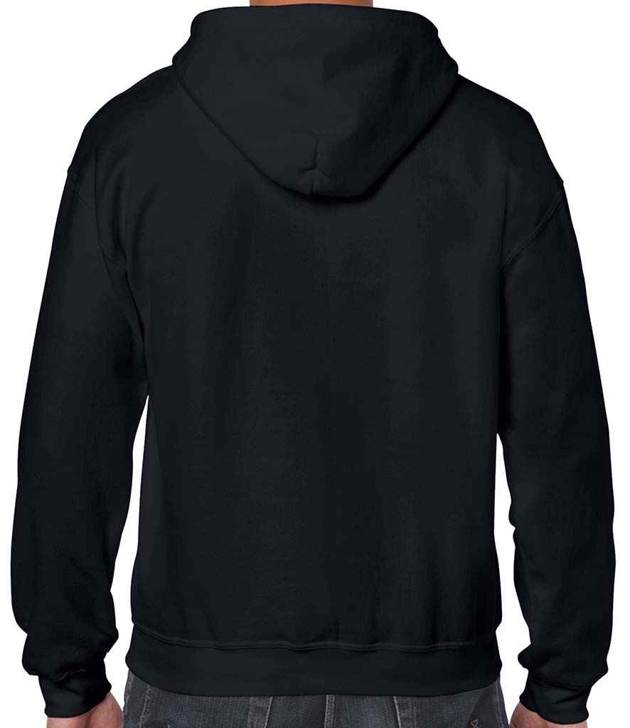 Gildan Heavy Blend Zip Hooded Sweatshirt in by Gildan — Custom branded clothing by Print Press, featuring premium embroidery produced in our specialist print lab in the UK.