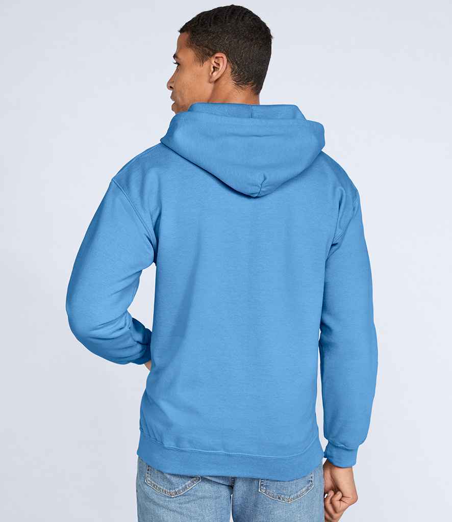 Gildan Heavy Blend Zip Hooded Sweatshirt in by Gildan — Custom branded clothing by Print Press, featuring premium embroidery produced in our specialist print lab in the UK.
