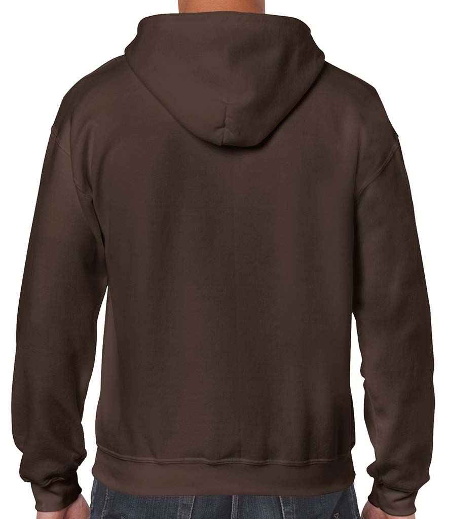 Gildan Heavy Blend Zip Hooded Sweatshirt in by Gildan — Custom branded clothing by Print Press, featuring premium embroidery produced in our specialist print lab in the UK.