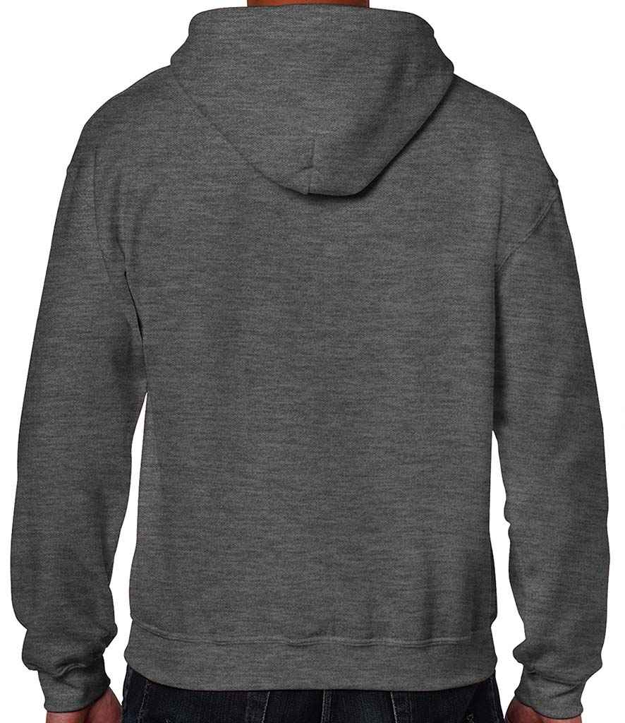 Gildan Heavy Blend Zip Hooded Sweatshirt in by Gildan — Custom branded clothing by Print Press, featuring premium embroidery produced in our specialist print lab in the UK.