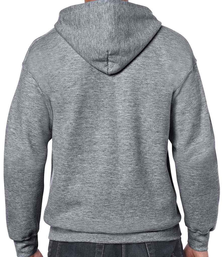 Gildan Heavy Blend Zip Hooded Sweatshirt in by Gildan — Custom branded clothing by Print Press, featuring premium embroidery produced in our specialist print lab in the UK.
