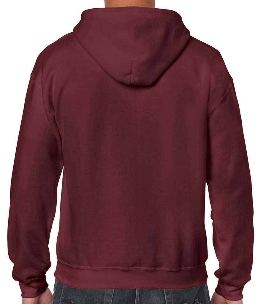 Gildan Heavy Blend Zip Hooded Sweatshirt in by Gildan — Custom branded clothing by Print Press, featuring premium embroidery produced in our specialist print lab in the UK.