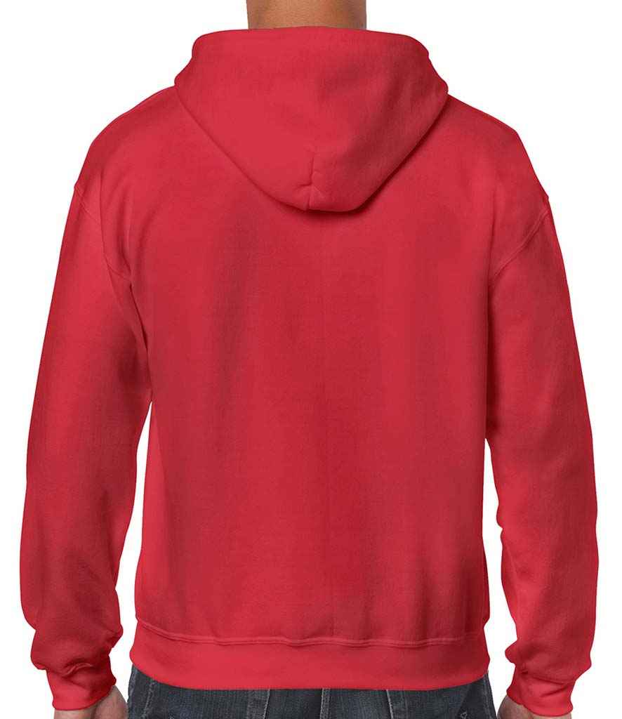 Gildan Heavy Blend Zip Hooded Sweatshirt in by Gildan — Custom branded clothing by Print Press, featuring premium embroidery produced in our specialist print lab in the UK.