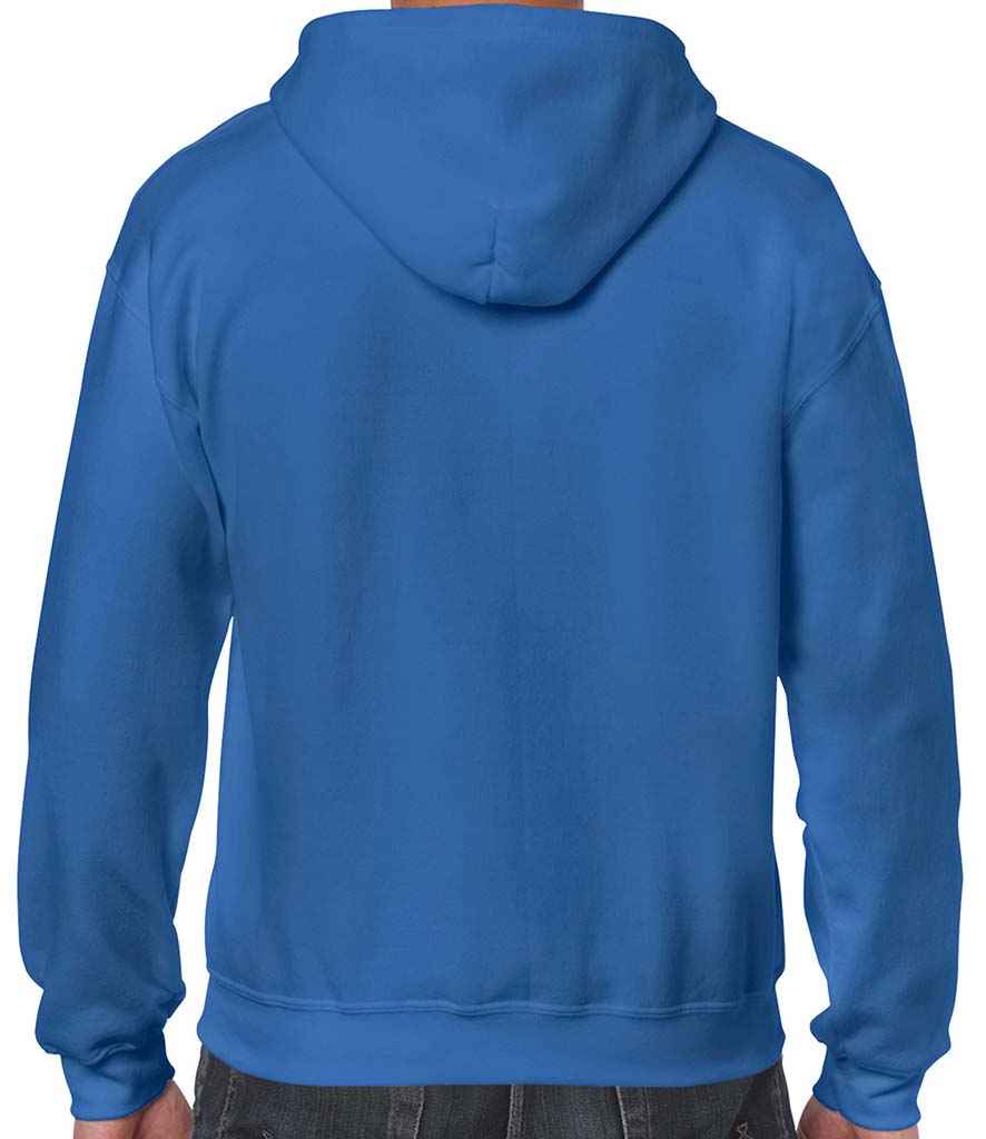 Gildan Heavy Blend Zip Hooded Sweatshirt in by Gildan — Custom branded clothing by Print Press, featuring premium embroidery produced in our specialist print lab in the UK.