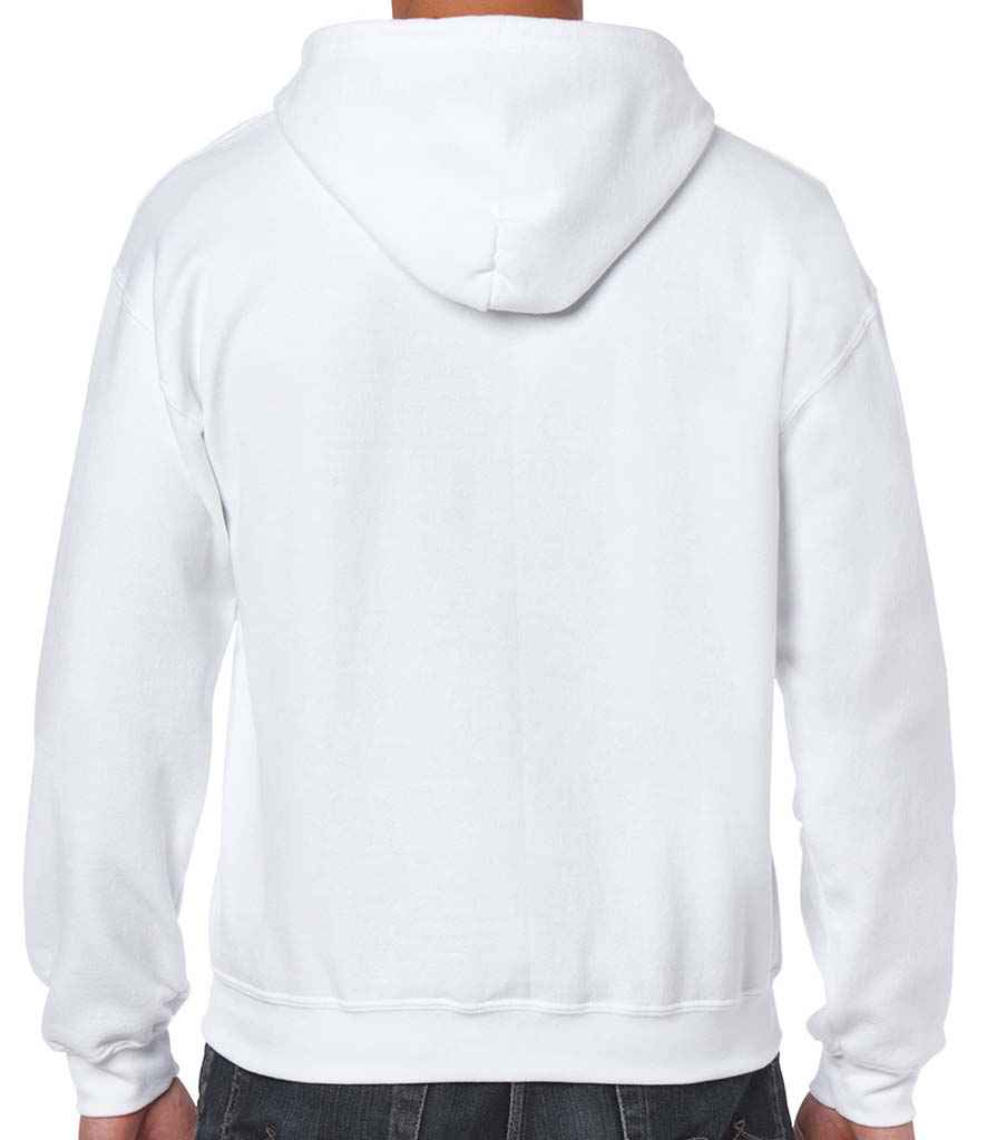Gildan Heavy Blend Zip Hooded Sweatshirt in by Gildan — Custom branded clothing by Print Press, featuring premium embroidery produced in our specialist print lab in the UK.