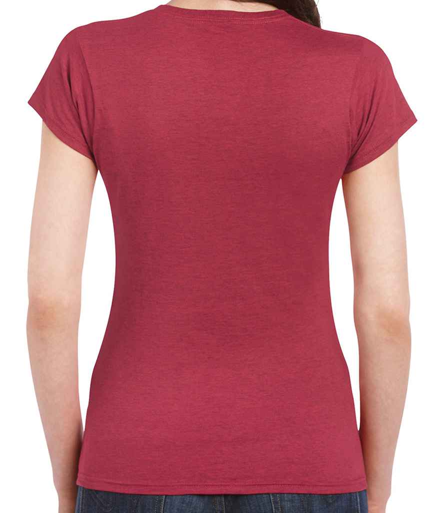 Gildan SoftStyle Ladies Fitted Ringspun T-Shirt in by Gildan — Custom branded clothing by Print Press, featuring premium embroidery produced in our specialist print lab in the UK.