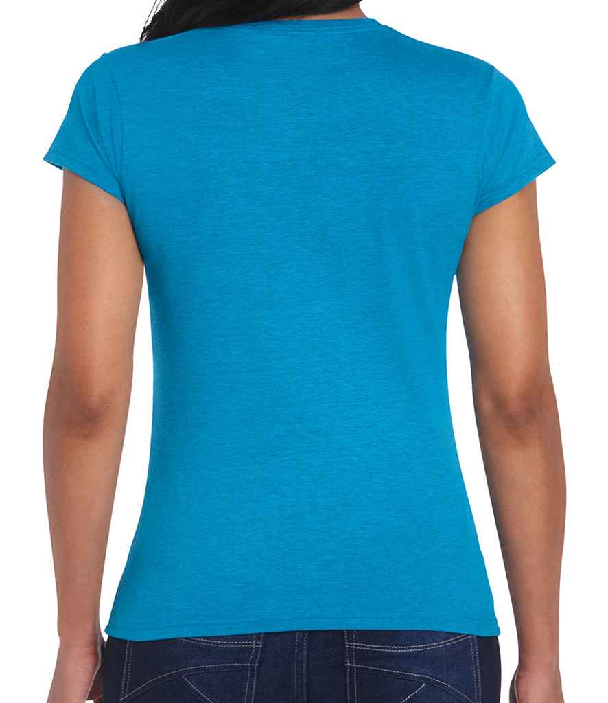 Gildan SoftStyle Ladies Fitted Ringspun T-Shirt in by Gildan — Custom branded clothing by Print Press, featuring premium embroidery produced in our specialist print lab in the UK.